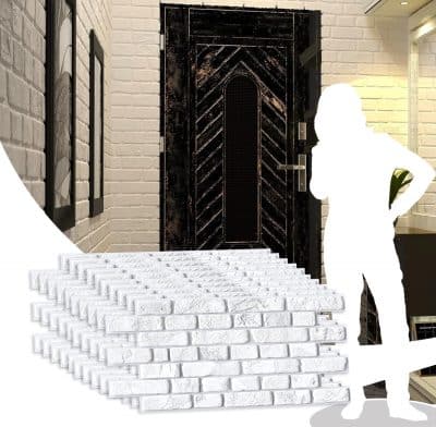 White Bricks 3D Wall Panels