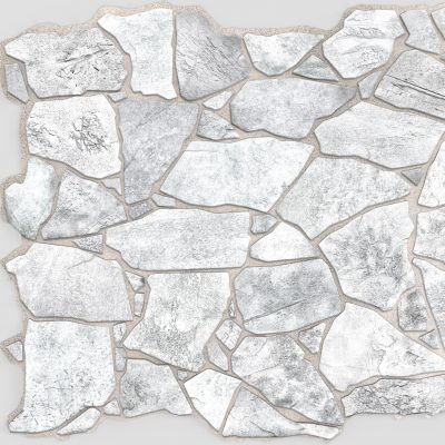 White Grey Stone 3D Wall Panels, Single Panel, Covers 6.7 sq. ft.
