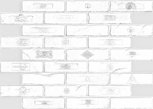 White Faux Bricks PVC 3D Wall Panel, 2.9 ft X 2.1 ft (90cm X 64cm), Interior Design Wall Paneling Decor, Total Coverage 6.2 sq. ft. (0.6 sq. m) - Single