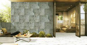 Stone Veneer Wall Panels, Extra Large DIY Stone Finish 3 x 2 ft Tiles for Outdoor Indoor Wall or Backsplash, Made with Real Stone, Silver Shine Gold