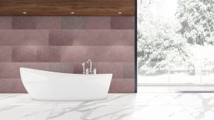 Stone Veneer Wall Panels, Extra Large DIY Stone Finish 3 x 2 ft Tiles for Outdoor Indoor Wall or Backsplash, Made with Real Stone, Terra Red
