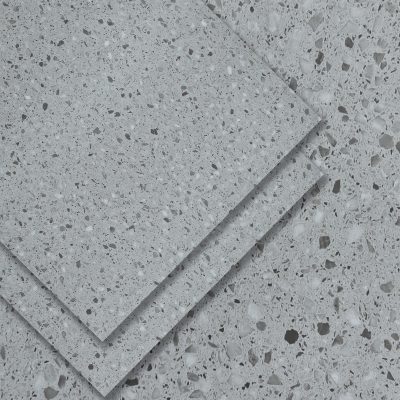 Luxury Vinyl Tile Flooring - DIY Floor Planks Peel and Stick Waterproof - Self Adhesive Floor Tiles - 24 in X 24 in, Grey