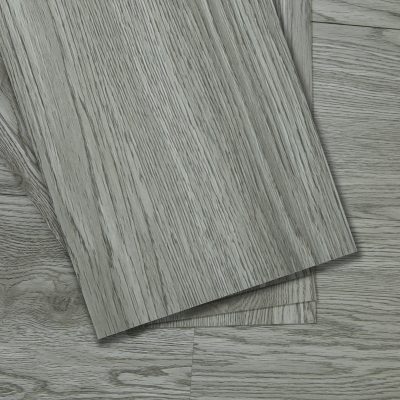 Luxury Vinyl Plank Flooring - DIY Floor Tiles Peel and Stick Waterproof - Self Adhesive Floor Planks - 36 in X 6 in, Grey - Easy Installation