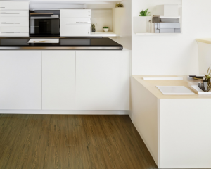 brown vinyl flooring ideal for home kitchen use