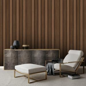 Textured Wallpaper Wood in Brown