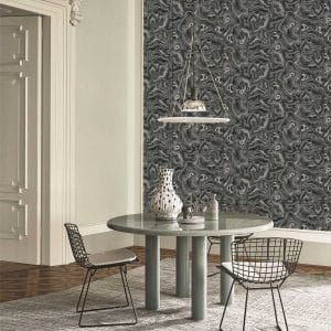 Textured Wallpaper Traditional in Black|White