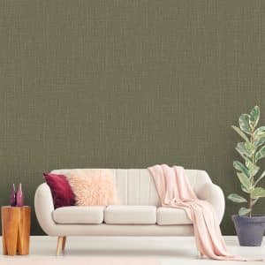 Textured Wallpaper Solid|Grunge in Green