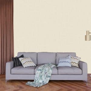 Textured Wallpaper Fabric in Pale Beige