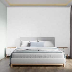 Textured Wallpaper Solid|Grunge in White