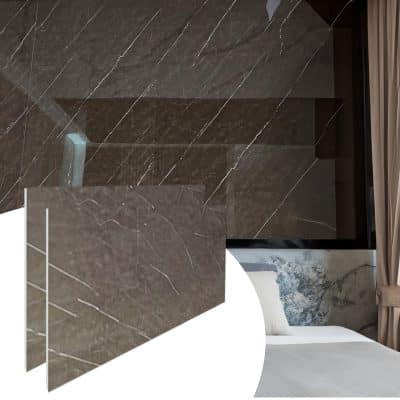 brown uv marble wall panel