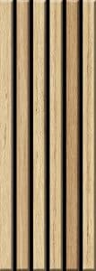 Dundee Deco Slat Wall Panels - Faux Wood Styrofoam Wall Paneling for Interior and Exterior Walls - Extra Long Fluted Acoustic Wall Panels, Easy DIY Installation, Modern Wood Slats for Accent Walls - Caramel, 106 in x 10 in, Pack of 3, Total Coverage 22 sq ft