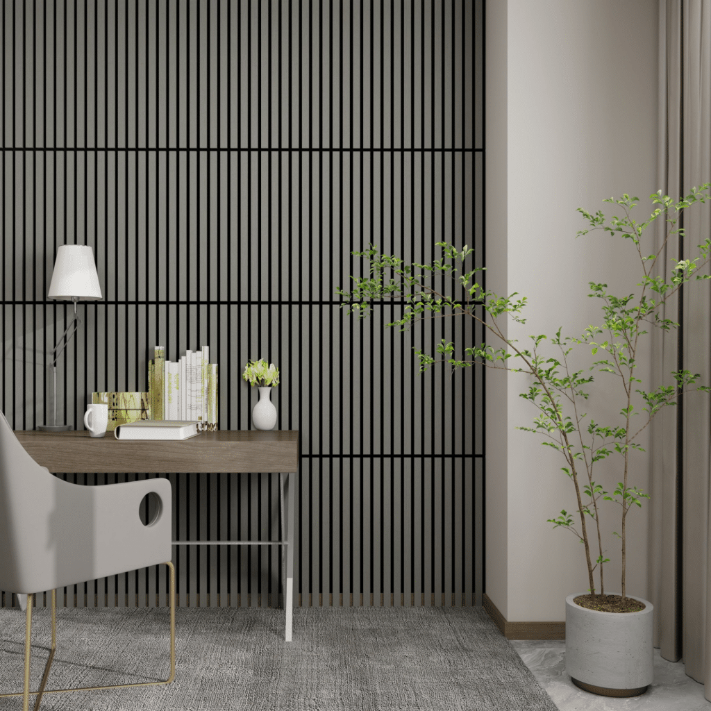 dundee deco acoustic panels used in biophilic design room