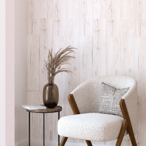 white wood mdf wall panels used in room