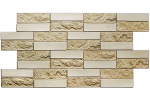 Beige Faux Brick PVC 3D Wall Panel
