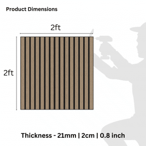 Wooden Slats for Decor and Noise Reduction