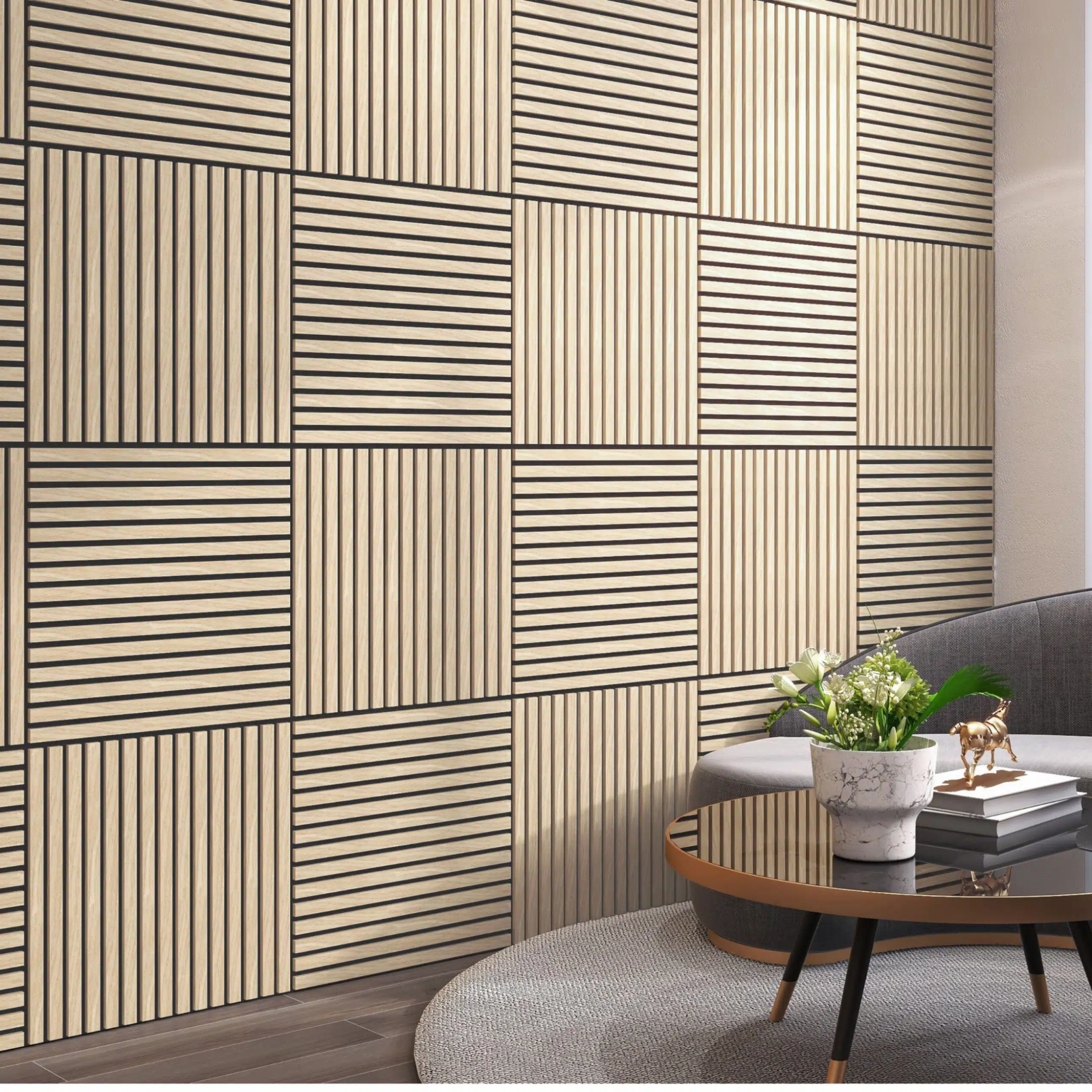 3d wooden slats