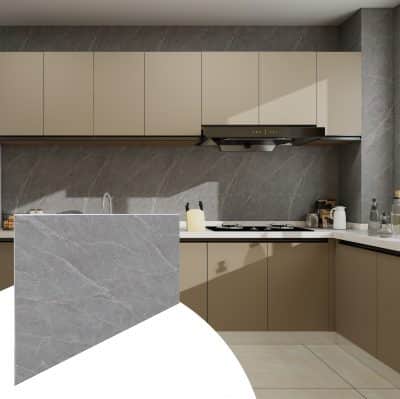 Faux Stone Wall Panels - 2 ft X 4 ft - Waterproof, Matte Textured, DIY Friendly Indoor Wall Cladding  - Dark Grey