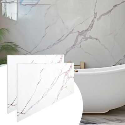 UV Marble panels Marble in White|Grey