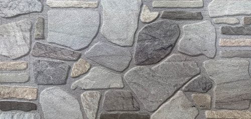 Cladding, Grey Mauve Blue Stone Look Wall Paneling, Styrofoam Facing for Interior and Exterior Applications