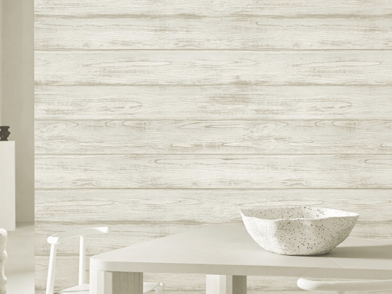 image5 dining area with light wood wallpaper