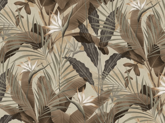 image7 Textured Wallpaper of Premium Quality, Floral in Brown